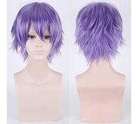 Halloween Fashion Christmas Party Dress Up Wig 30 cm Universal Cos Wig, Anti-Curling Face, Short Hair, Multi-Colour Optional Hairy Style Colour: 002-42