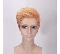 Halloween Fashion Christmas Party Dress Up Wig Acting As A Foreigner Wig Cos Male Short Curly Hair Trump Wig Golden President Donald Trump