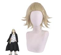 Halloween Fashion Christmas Party Dress Up Wig Avenger Sano Manjiro'S Rebirth Light Gold Big Back Turned Short Hair Cos Wig