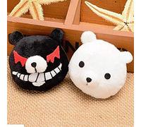 Halloween Fashion Christmas Party Dress Up Wig Black and White Bear Bullets On Breaking Cosplay Enoshima Dunzi Cartoon Headdress Hairpin Hair Accessories Hairpin Set