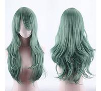 Halloween Fashion Christmas Party Dress Up Wig Cos Anime Wig Universal Multicolor 70Cm Long Curly Hair Micro Curly Hair Cosplay Color:Jf70-03