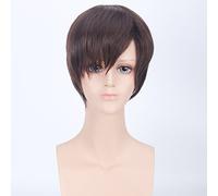 Halloween Fashion Christmas Party Dress Up Wig Cos Wig Attacking Giant Black 37 Points Youth Head Full-Time Master Ye Xiu Cos Color:Pl-253-2 Brown