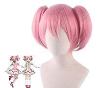 Halloween Fashion Christmas Party Dress Up Wig Cos Wig Smoke Pink Magical Girl Madoka Deer Eyes Round Incense Square Sub Dream