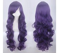 Halloween Fashion Christmas Party Dress Up Wig Cospay Wig 80Cm Long Curly Hair Universal Style Thick Air Curling Face Headgear Color:Jf80-8