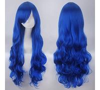 Halloween Fashion Christmas Party Dress Up Wig Cospay Wig 80Cm Long Curly Hair Universal Style Thick Air Curling Face Headgear Color:Jf80-13