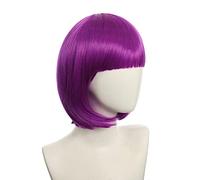 Halloween Fashion Christmas Party Dress Up Wig Cosplay Nightclub Show Bar Oblique Bangs Female Short Hair Pink Beige Blue Bobo Bobo Wig Color:K051-24
