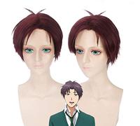 Halloween Fashion Christmas Party Dress Up Wig Cosplay Wig Monthly Girl Nozaki Jun Wakamatsu Hiroshima Brown Red Anime Wig 378