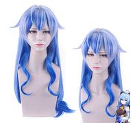Halloween Fashion Christmas Party Dress Up Wig Cosplay Wig Original God Ganyu Character Coconut Sheep King Xiaomei T Colour Gradient Tail