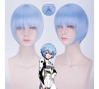 Halloween Fashion Christmas Party Dress Up Wig Neon Genesis Evangelion Eva Ling Boli Scalp Head Road Layered Short Hair Cosplay Wig