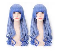 Halloween Fashion Christmas Party Dress Up Wig Soft Sister Daily Air Bangs Lolita Grandma Gray Gradient Cos Wig Pear Flower Head Color:Pl-751