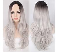 Halloween Fashion Christmas Party Dress Up Wig Style Ladies Wig Wig Medium Length Curly Hair Center Split Fashion Wig Pony Hair Setcolor:Pl-697