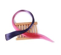Halloween Fashion Christmas Party Dress Up Wig Wig Hair Piece, Real Hair Piece, Color Hair Piece, Gradient High Temperature Wire, One Piece Hair Piece Color: Gradient No. 1