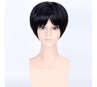 Halloween Fashion Christmas Party Dress Up Wig Your Lie In April, You Ma Gongsheng Juvenile Black Juvenile Cos Wig Universal