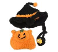 Halloween Fashion Doll Clothes for 17cm Dolls - Soft Fabric Playwear Outfits Adorable Costume Accessories for Kids Girls Pretend Play Indoor Outdoor ( Orange, 16X6cm)