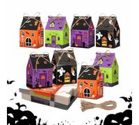 Halloween Favor Boxes - 12PCS Cute Castle Halloween Candy Boxes