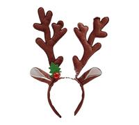 Halloween Fawn Headband - Christmas Reindeer Wood Headband | Festive Deer Wood Hair Hoop, Cute Reindeer Hair Accessory, Christmas Cosplay, Winter Photo Props And Events