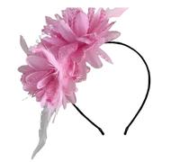 Halloween Feathered Headband Soft And Comfortable Flower Headwear Adjustable Hair Accessory For Women And Girls