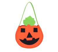 Halloween Felt Candy Bag, Reusable Non-Woven Pumpkin Ghost Storage Pouch for Halloween Party Favors D