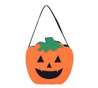 Halloween Felt Candy Bag, Reusable Non-Woven Pumpkin Ghost Storage Pouch for Halloween Party Favors E