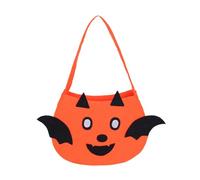 Halloween Felt Candy Bag, Reusable Non-Woven Pumpkin Ghost Storage Pouch for Halloween Party Favors P