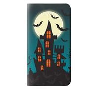 Halloween Festival Castle PU Leather Flip Case Cover For Motorola Moto G7 Power