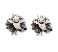 Halloween Festival Hair Clips for Children Funny Spiders/Bat Mesh Hair Clip Nonslip Hairpin BBClip for Party Hair Decors,Large Halloween Decorations
