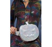 Halloween Fever Silver Holographic Pumpkin Bum Bag