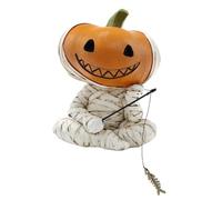 Halloween Figures - Pumpkin Mummy Angel Figure | Scary Gothic Statues for Bookshelf Room Garden Desk Party Christmas