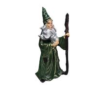 Halloween Figurine - Witch Figurine, Resin Halloween Witch Wizard Ornament, Halloween Haunted House Props