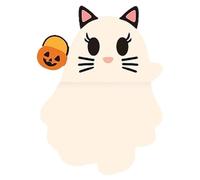 Halloween Figurines | Ghost Mini Phone Figure,Peel and Stick Miniature Decor for All Models of Mobile Phones Collectible Indoor Outdoor House Home Table Display