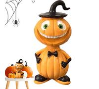Halloween Figurines, Pumpkin Figure | Pumpkin Thanksgiving Halloween Decor - Pumpkin Statue Table Centerpiece, 16cm/6.3inch Halloween Pumpkin Man Figure