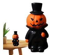 Halloween Figurines | Pumpkin Man Collectible Figurines,Doll Crafts Scary for Adults Kids Festival Indoor Tabletop Kitchen Mantle Fireplace Party Home Display