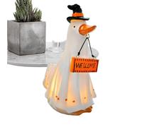 Halloween Figurines Resin Spooky Animal Warm Glow Ambient Lighting