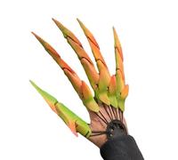 Halloween Finger Extender Claws - Articulated Skeleton Gloves Cosplay and Scary Outfit, Bone Claw Costume Accessories | Realistic Claw Hand Haunted House Setup and Spooky Decorations