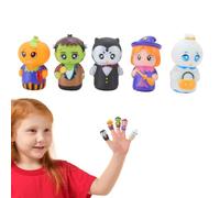 Halloween Finger Puppets, Children’s Interactive Toy Set, 5-Piece Halloween Puppet Collection, Sturdy Perfect for Party Favors, Goodie Bag Fillers, and Spooky Playtime Entertainment