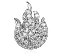 Halloween Flame Gold Teeth Grillz CZ-Studded Arrow Through Heart HipHop Tooth Jewelry Party Accessories Gift for Her