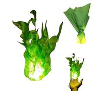 Halloween Flame-Less Floating Decorative Prop - Artificial Floating Fireball Prop for Role-Playing, Parties & Decor (Spectrum Green)