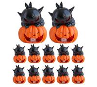 Halloween Flameless Candles - Led Ghost Flameless Candle Lights Set of 12 | Flickering Lighting Lamp Battery Operated Decor for Indoor Outdoor Home Bedroom Living Dinner Birthday Night Christmas