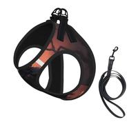 Halloween Flamingo Witch Hat Print Pet Leash Vest,For Small Dogs,Adjustable And Comfortable Cat Puppy Essentials