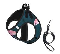 Halloween Flamingo Witch Hat Printing Puppy Summer Vest Harness With Reflective,Dog Accessories For Small Medium Large Dogs And Cats