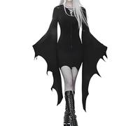 Halloween-Fledermauskleid, Halloween Kostüm, Polyester Bat-Dress mit modischem Design, leicht zu reinigen, Größen S-2XL, bequem für Innen- und Außenaktivitäten