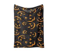 Halloween Fleece Blanket, Super Soft & Cosy Fleece, Spooky Funny Horror Ambiance Sense Decor, Plush Throws Blankets for Couch Sofa Bed