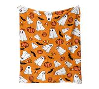 Halloween Fleece Blankets Gothic Spider Web Pumpkin Blanket Soft Flannel Horror Blanket for Couch, Bed Halloween Outdoor Decorations New Home Gifts