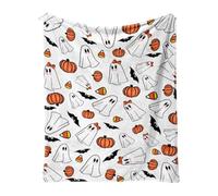 Halloween Fleece Blankets Gothic Spider Web Pumpkin Blanket Soft Flannel Horror Blanket for Couch, Bed Halloween Outdoor Decorations New Home Gifts