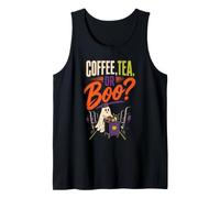 Halloween Flight Attendant Coffee Tea Or Boo Ghost Gift Tank Top