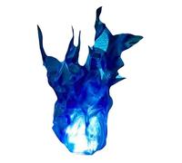 Halloween Floating Fire, Artificial Fake Fire Floating Props No Flame, Illuminated Floating Fireballs, Halloween Party Cool Role Playing Decorations for Home (Blue)