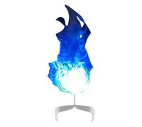 Halloween Floating Fireball Prop, Floating Fireball Prop for Cosplay, Artificial Fire Illuminated Floating Fireball Props, for Halloween Party Decorations