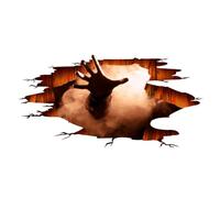 Halloween Floor Decals - Halloween Ceiling Decorations with Ghost Hand Scratches, Removable Halloween Art Murals for Pub Halloween Party Decoration