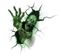 Halloween Floor Stickers Decorations, Scary Long-haired Ghost Caming Out of The Ground, Halloweens Decoration Wall Decals, Halloween-Decor for House Party/Garden, Make You Scream (003-2)