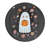 Halloween Floral Ghosts Round Magnets 1.6 Inch 1 PCS